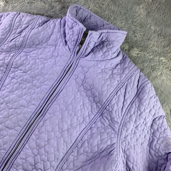 ZeroXposur Jacket Womens Medium Purple Quilted Funnel Neck Full Zip Outdoor - Picture 1 of 13